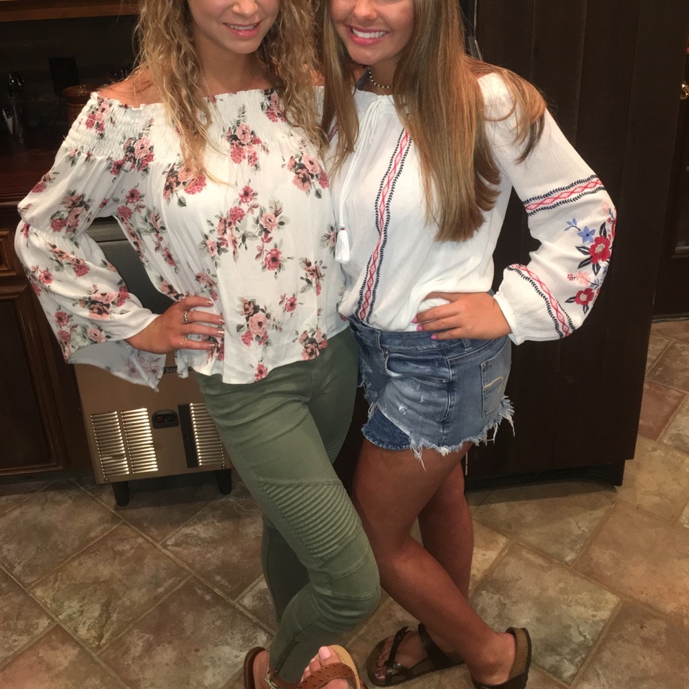 Floral OTS top